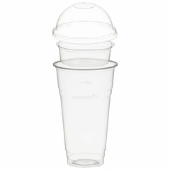 VEPATIM 50 Trinkbecher 500ml + Domdeckel ohne Loch + Einsatzbecher Ø 96mm (PLA)