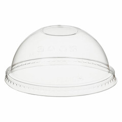 100x BIO Domdeckel zu Becher 300/400/500ml  ohne Loch Ø 96mm aus PLA