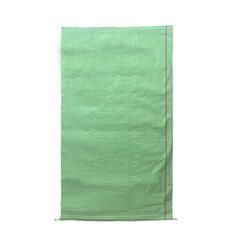 Preview: Schwerlastsack Gewebesack Hochwassersack Getreidesack Lagersack PP mit rotem Streifen 500 x 800 mm 30 kg grün