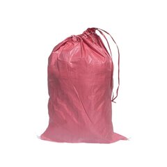 VEPATIM 10 Schwerlastsack Gewebesack Hochwassersack Getreidesack Lagersack PP mit rotem Streifen mit Band 500 x 800 mm 30 kg rosa