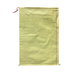 Preview: VEPATIM 100 Schwerlastsack Gewebesack Hochwassersack Getreidesack Lagersack PP mit rotem Streifen mit Band 500 x 800 mm 30kg gelb