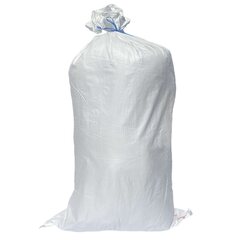 VEPATIM 100 Schwerlastsack Gewebesack Laubsack Styroporsack Lagersack PP mit rotem Streifen 800 x 1250 mm 120g WEISS