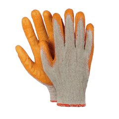 Arbeitshandschuhe Montagehandschuhe Baumwolle Latex Größe L-9 orange 