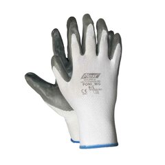 Arbeitshandschuhe Montagehandschuhe Nylon-Nitril Größe L-9 Unisex grau 