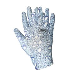 VEPATIM 24 Paar Arbeitshandschuhe Montagehandschuhe Polyester - Polyurethan Größe S-7 Wassertropfen