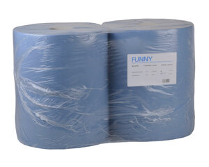 2 Rollen Putzpapierrolle 36cm 100% Zellstoff 2 lagig perforiert 1000 Blatt