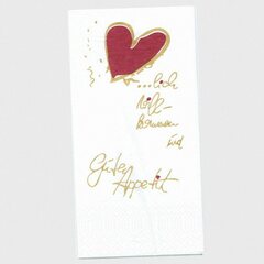 250x Motivservietten "Herzlich willkommen und Guten Appetit" 33x33cm