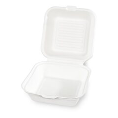 Hamburgerbox Burgerboxen groß 145x133x75mm geschäumt weiß 