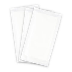 Preview: VEPATIM 500 Bestecktaschen weiß 240x125mm inkl. Serviette 390x380mm weiß