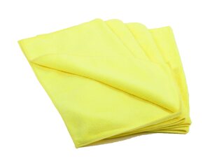 Premium Mikrofasertücher 40x40cm gelb waschbar extra stark 