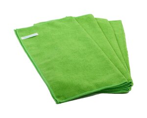 Premium Mikrofasertücher 40x40cm grün waschbar extra stark 