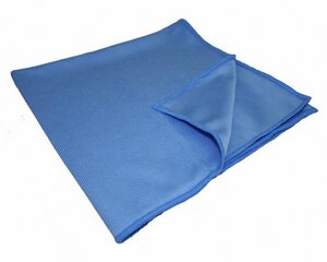 VEPATIM 100 Mikrofaser Glaspolier Windschutzscheiben und Bodentuch 50x60cm Blau
