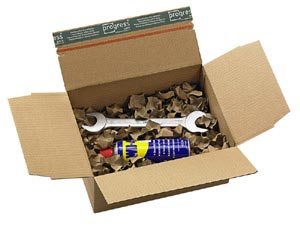 Preview: (EUR 0,07/L-EUR 0,09/L) Papier Verpackungschips Polster Füllmaterial 400 Liter