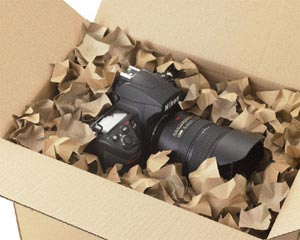 DECOFILL dekorative Papier-Verpackungschips Polsterchips gelb 400 Liter