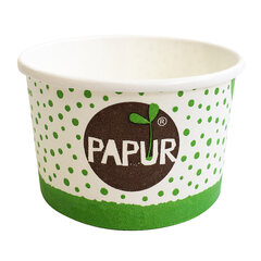 VEPATIM 50 Eisbecher Pappbecher PAPUR 100% ohne Kunststoff 260ml Ø92 Höhe 55mm
