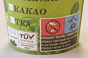 Preview: VEPATIM 100 Automatenbecher Kaffeebecher Pappbecher 70,3mm Ø Green 180 ml