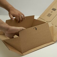 Preview: Post Karton Progress Postbox SK-Verschluss Aufreißfaden A5 A4 A3 Versandkarton