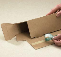 Preview: TRAPEZ Versandverpackung für gerollte Güter Poster SK-Verschluss für DIN A 0 1 2