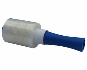 Preview: Abroller für Mini Bündelstretchfolie Handstretchfolie mit überstehender Hülse