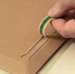 Preview: 100x Versandtaschen aus stabiler Vollpappe PP V04.01 167x240x -30mm A5 braun