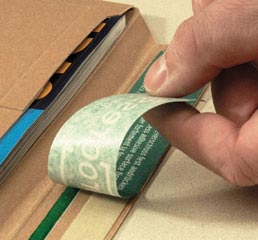 Preview: 100x Versandtaschen aus stabiler Vollpappe PP V04.01 167x240x -30mm A5 braun