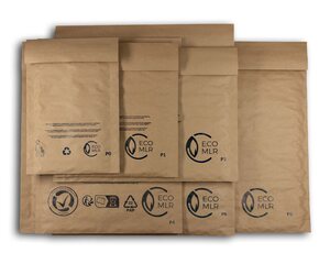 Preview: Papierpolstertaschen Versandtaschen wie Luftpolstertaschen 6 Größen