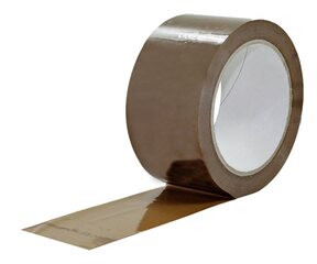 6x 1-PACK Packband Klebeband PVC 200 | 50mmx66m Low Noise braun