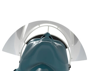 Preview: RENZ Gesichtsschutzschild mit einstellbarer Kopfhalterung One Size