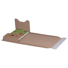 Universalverpackung 249x165mm bis 60mm Höhe Selbstklebeverschluss Aufreißfaden A5+ braun