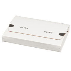 Preview: Universalverpackung A4 A5 A5+ Karton weiß Selbstklebeverschluss Aufreissfaden