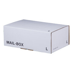 Versandkarton 395x248x141mm MAILBOX L mit Steckverschluss wiederverschließbar weiß