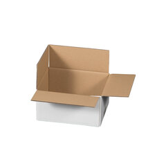 Preview: Faltkarton 217x172x110mm 1-wellig weiß
