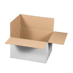 Preview: Faltkarton 500x400x300mm 2-wellig weiß
