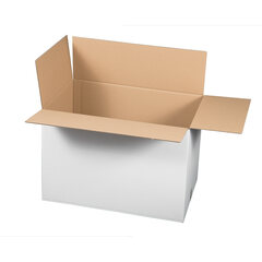 Preview: Faltkarton 600x400x400mm 2-wellig weiß