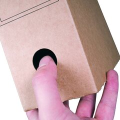 Preview: Archiv-Ablagebox für Hängemappen 328x115x239mm wiederverschließbar braun