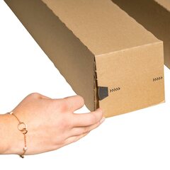 Preview: Versandhülsen A0 A1 A2  435-1005 mm PLAN BOX braun Poster Plan Sk Verschluss