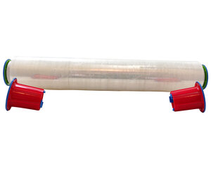 Abroller-Set für Stretchfolie Handwickelfolie einfache Anwendung rot