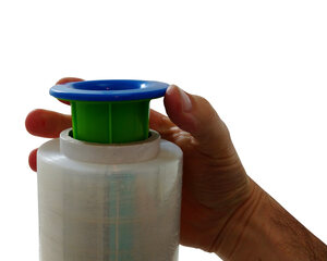 Abroller-Set für Stretchfolie Handwickelfolie einfache Anwendung rot