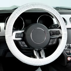 Lenkradschoner Einweg-Lenkradschutz Ø 40 cm für PKW mit Gummizug weiß 