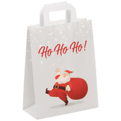 VEPATIM 100 Papiertragetaschen aus Kraftpapier 220+100x280mm Motiv Weihnachtsmann Santa Claus