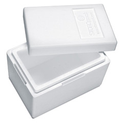 Isolierboxen mit Deckel aus Styropor rEPS 330 x 225 x 225 mm 7,3 Liter