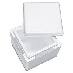 Isolierboxen mit Deckel aus Styropor EPS 225 x 225 x 195 mm 3,5 Liter
