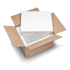 Isolierboxen mit Deckel aus EPS 600 x 485 x 490 mm 75 Liter inkl. Umkarton