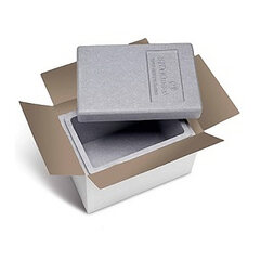 Isolierboxen mit Deckel aus Neopor® 330 x 225 x 225mm 7,3 Liter inkl. Umkarton