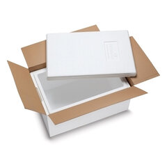 Isolierboxen mit Deckel aus rEPS 580 x 380 x 285 mm 30 Liter inkl. Umkarton