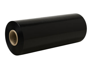 VEPATIM 1 Rolle Maschinenstretchfolie Großwickelfolie SECURE schwarz 500mm 23my 150% Dehnung 20kg