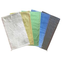 Preview: Schwerlastsack Gewebesack Hochwassersack Getreidesack Lagersack PP mit rotem Streifen 500 x 800 mm 30 kg blau