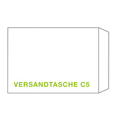 Preview: ÖKI Versandtaschen C5T 162x229mm weiß 90 gr. Haftstreifen 
