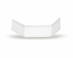 1000x U-Clipse Verschlussclipse Beutelverschlüsse 33 mm Weiss Papier