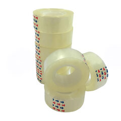 8 Rollen Klebefilm Büroklebeband 19 mm x 33 m transparent